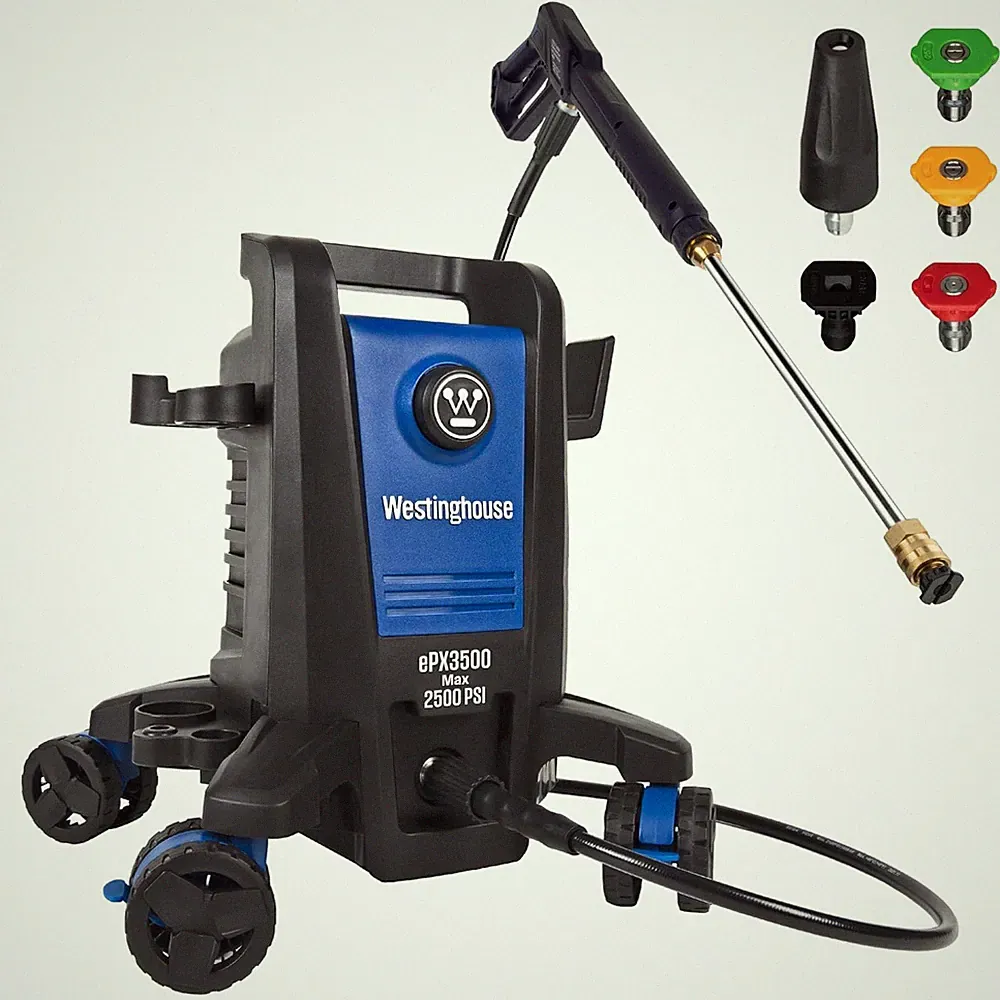 2500 PSI Electric Pressure Washer, 1.76 GPM, 5 Nozzles, Soap Tank, Car, Patio