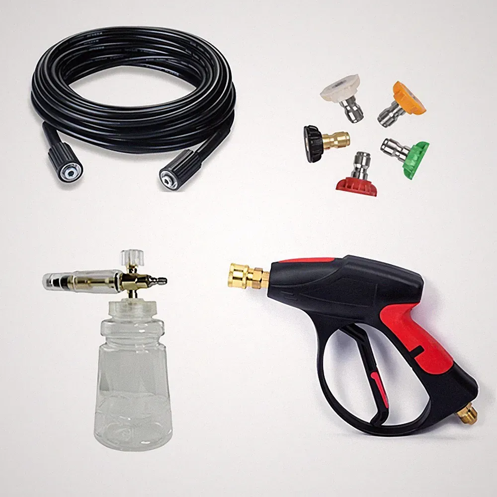 2500PSI Pressure Washer Gun With Foam Cannon & 29FT Power Washer Hose Nozzle Kit