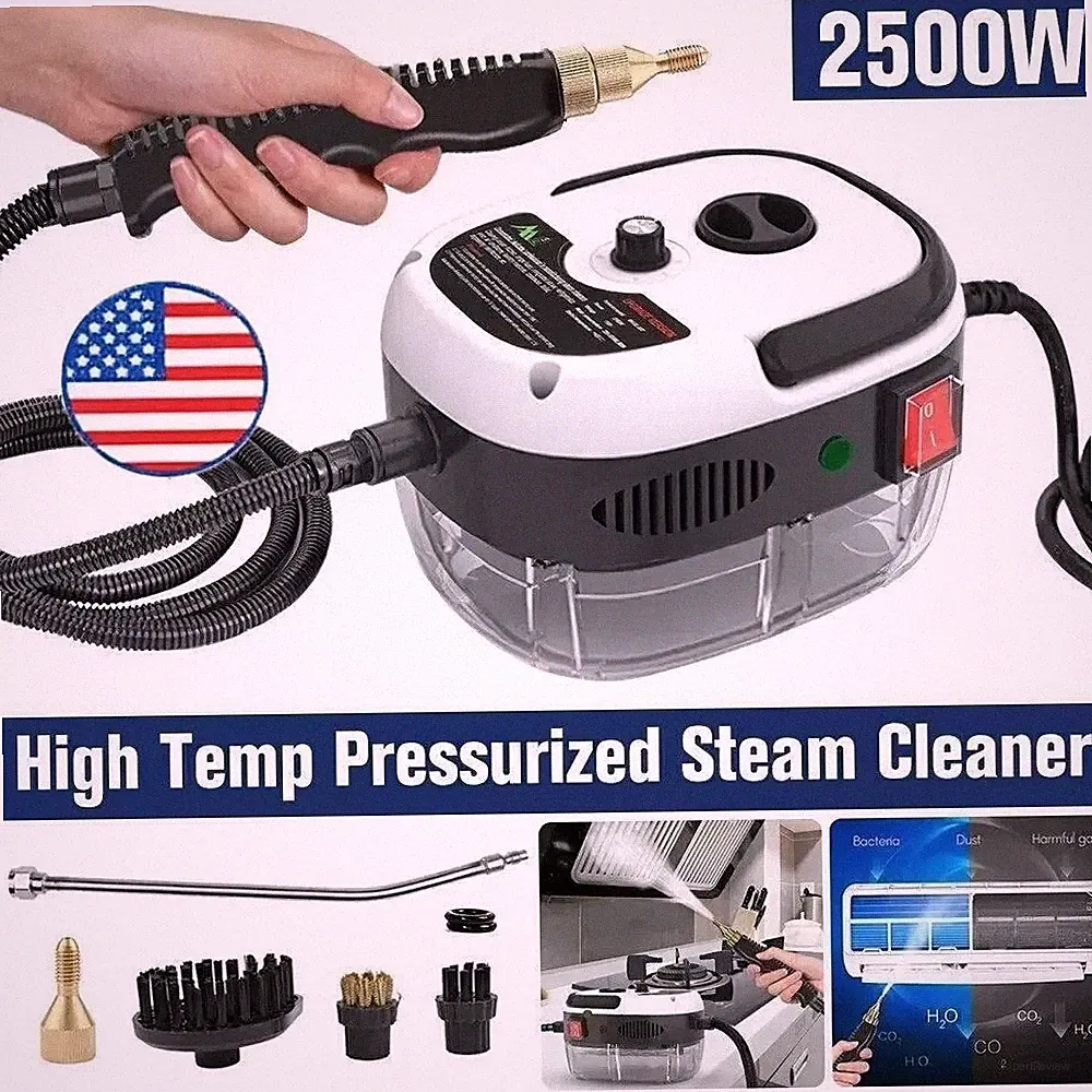 2500W Handheld Steam Cleaner Car Detailing Cleaning Machine Vehicle Auto Washer