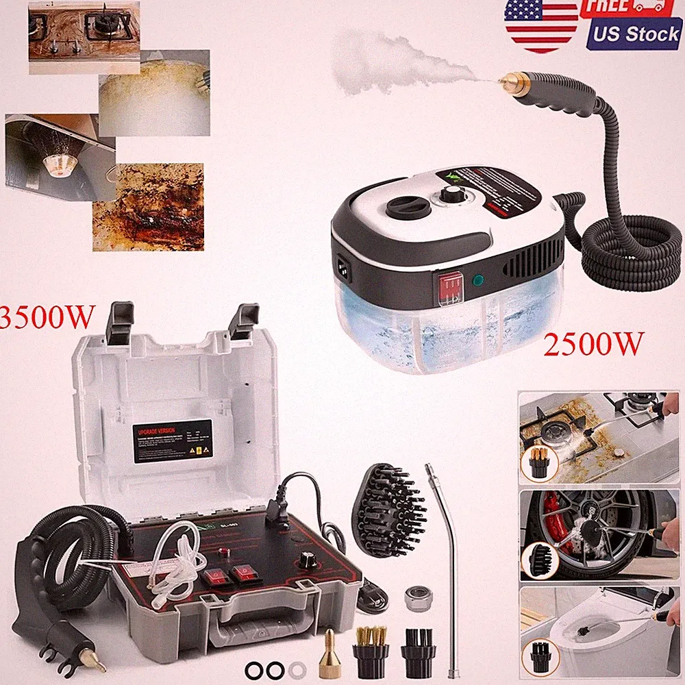 2500W Handheld Steam Cleaner Car Detailing Cleaning Machine Vehicle Auto Washer