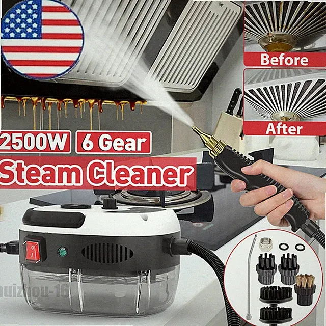2500W Handheld Steam Cleaner Car Detailing Cleaning Machine Vehicle Washer 1Set