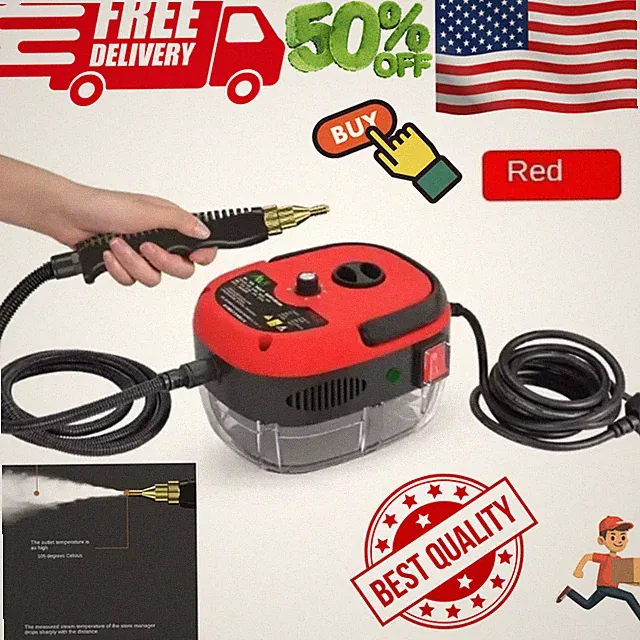 2500W Portable Steam Cleaner High Temperature Sterilization Pressure Jet Washer