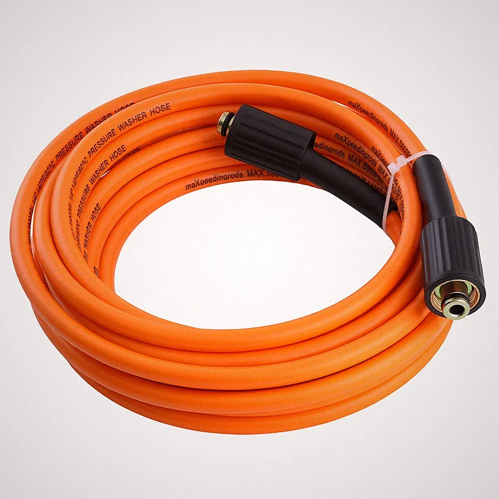 25FT 1/4" Pressure Washer Hose Power Extension Hose 5800PSI Kink Resistant
