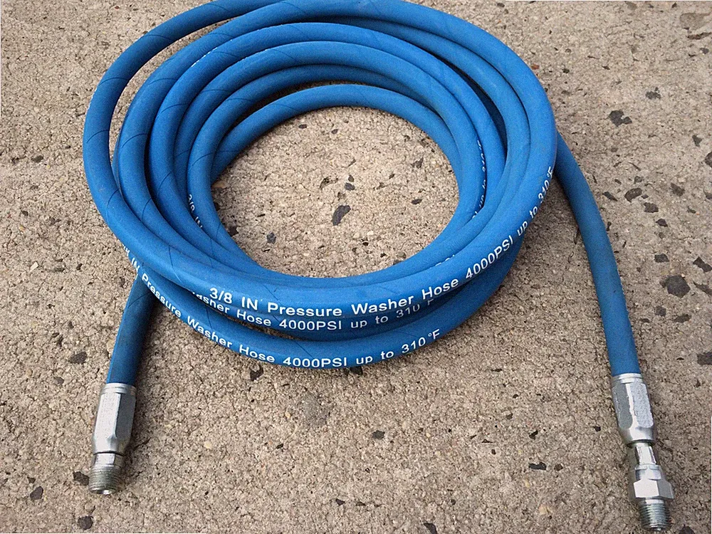 25ft 3/8" 4000PSI Blue Non-Marking Pressure Washer Hose (Flexible) (New)