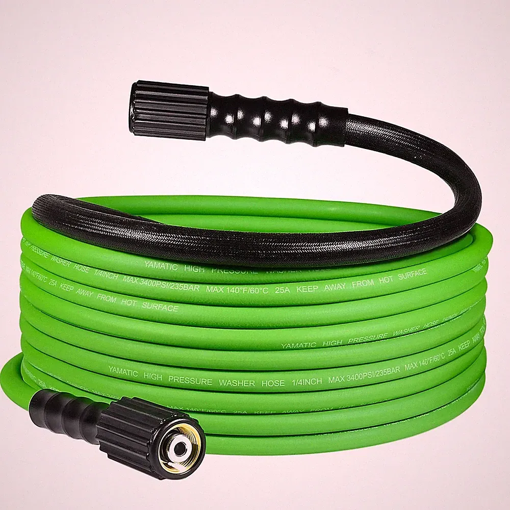 25FT Pressure Washer Hose 3400 PSI, 1/4" Kink Resistant, Durable Replacement Hos