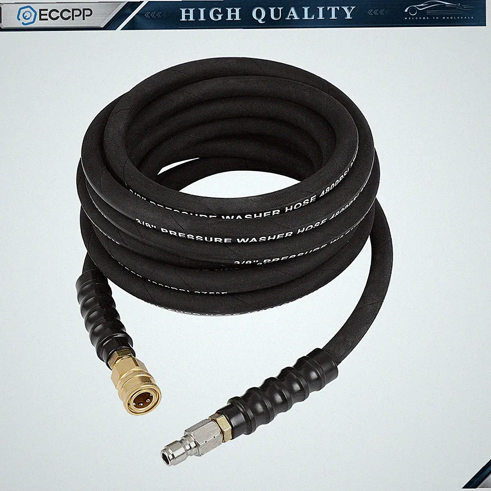 25ft Pressure Washer Hose 4000PSI 1/4" Hot/Cold Water Replacement Extension Hose