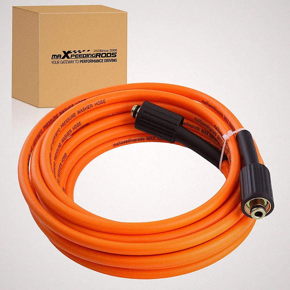 25FT Pressure Washer Replacement Hose 5800PSI 1/4" Quick Connect Kink Resistant