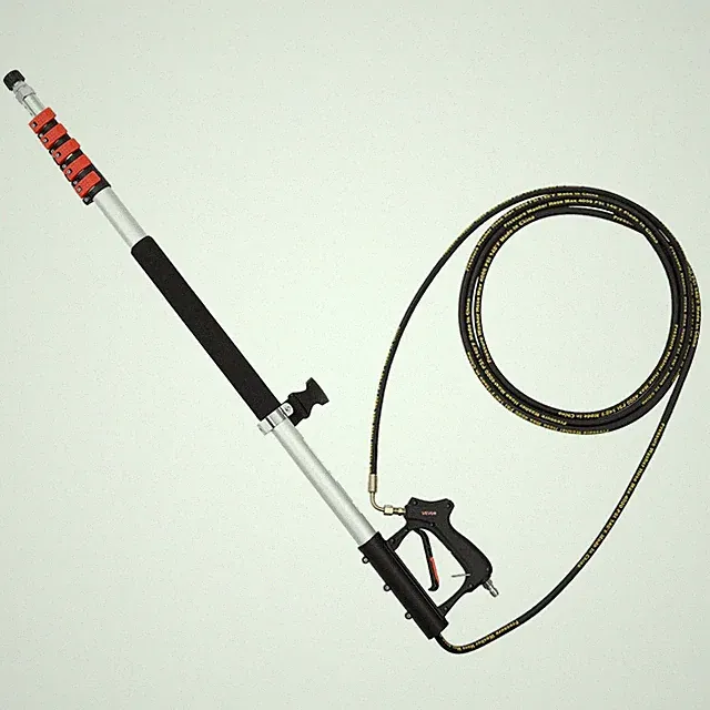 25ft Telescoping Wand for Pressure Washers – 4000 PSI, 7 Nozzles, Brush & Belt