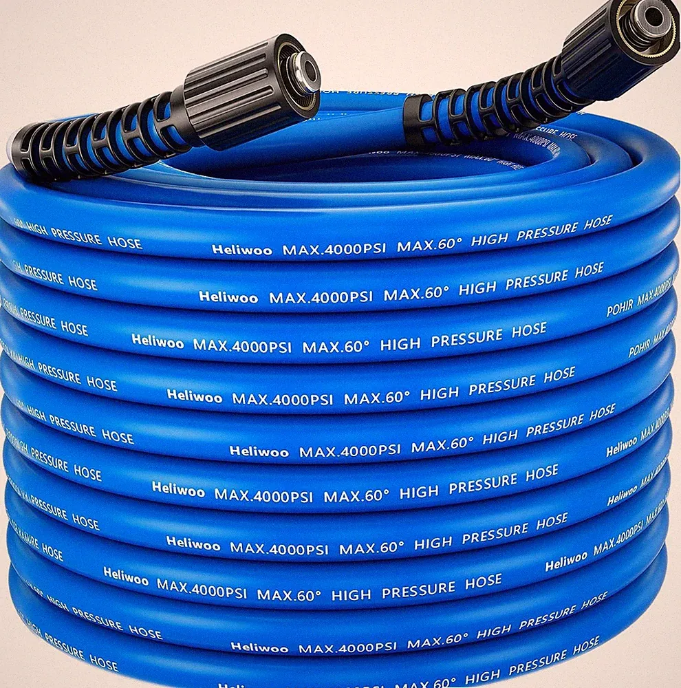 25FT x 1/4" Flexible Pressure Washer Hose 4000 PSI M22 Fittings Gas & Electric