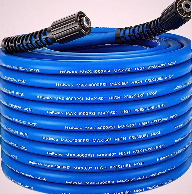 25FT X 1/4" Flexible Pressure Washer Hose | Kink Resistant | Max 4000 PSI | Univ