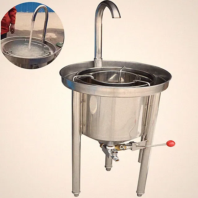 25KG Hydraulic Pressure Type Stainless Commercial Automatic Rice Washing Machine