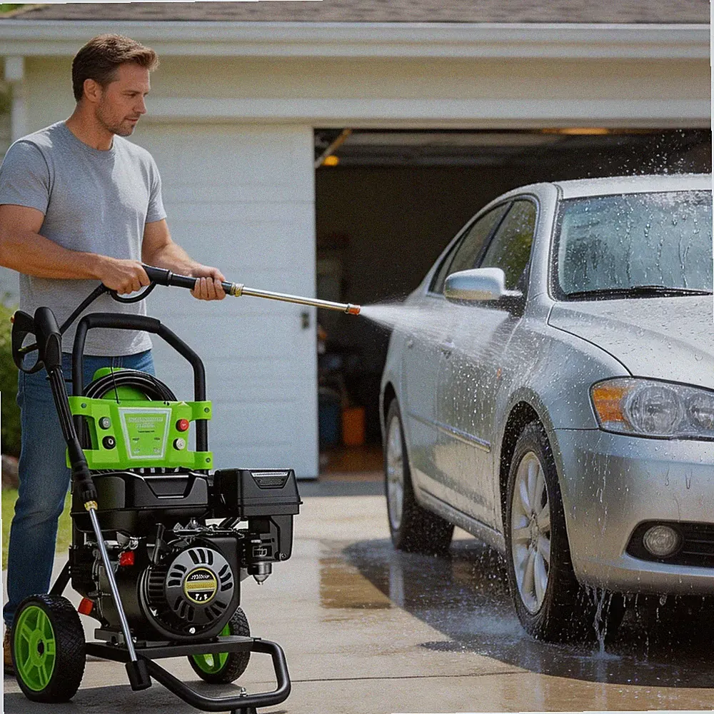 2650 PSI Gas Pressure Washer 2.4 GPM Power Cleaner w/ Pump Gun Wand 5 Nozzles US