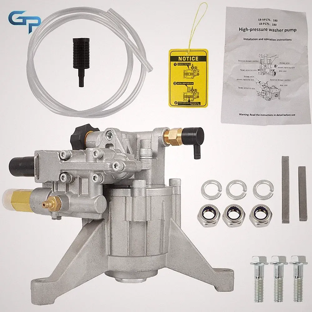 2700 PSI Universal Power Pressure Washer Pump 2.4 GPM Flow Rating 7/8" Shaft