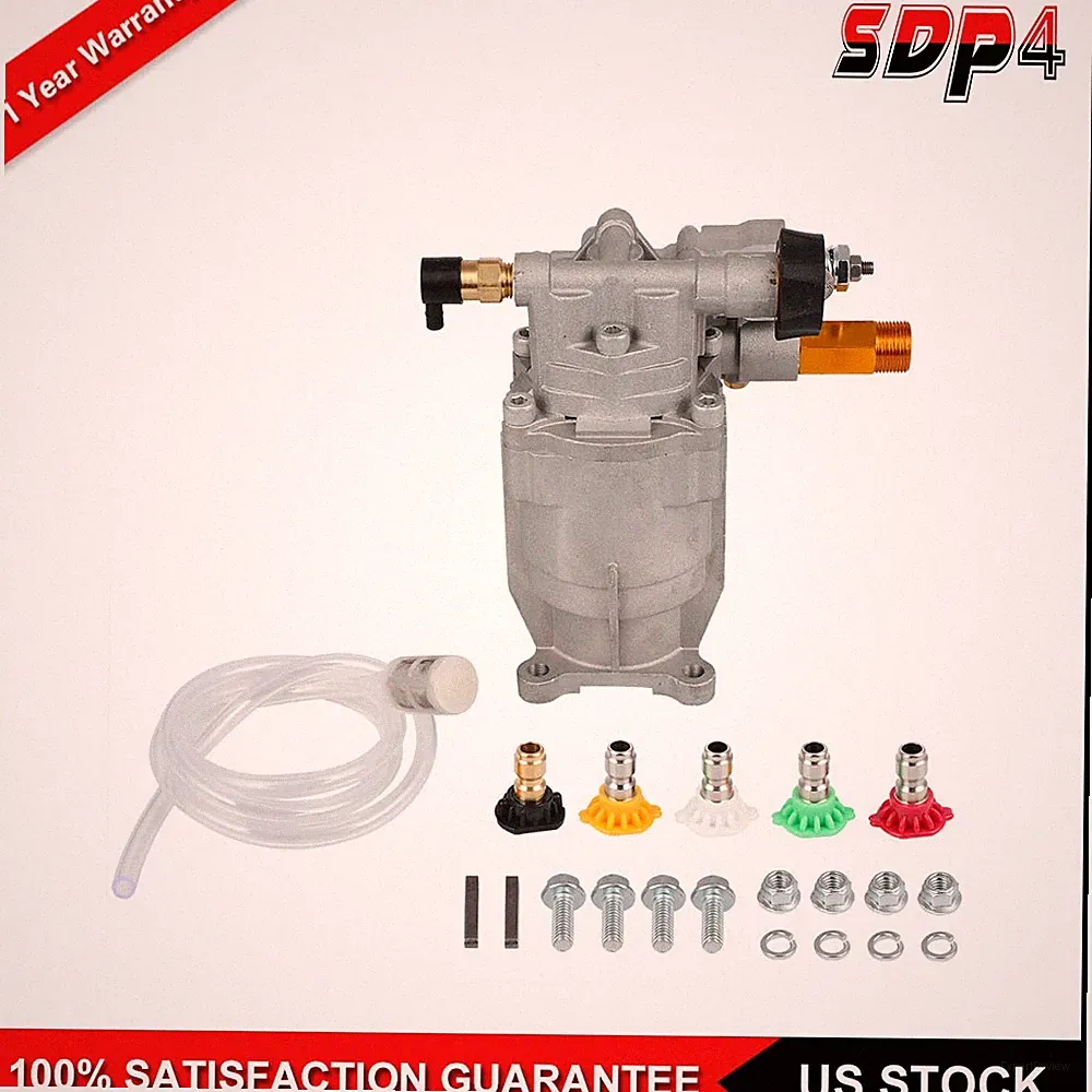 2700psi Cold Water Power Pressure Washer Water Pump 2.5GPM 3/4" Shaft Horizontal