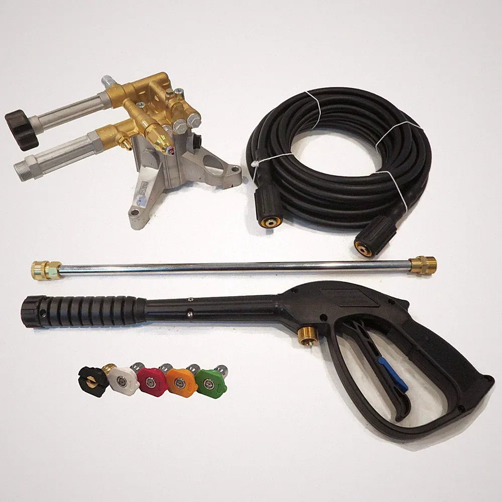 2800 PSI 2.5 GPM AR PRESSURE WASHER PUMP & SPRAY KIT - 7/8" Shaft Brass Head