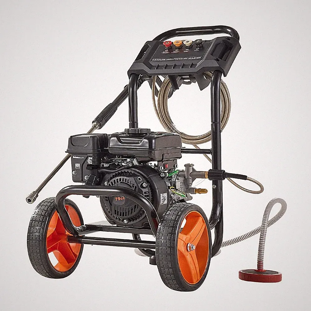 2900 PSI Gas Pressure Washer w/ 4 Nozzles – Ideal for Cars, Patios, Driveways