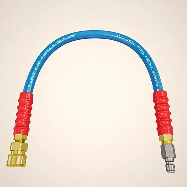 2ft Pressure Washer Whip Hose 3/8" 4800 PSI, with Quick Connect End