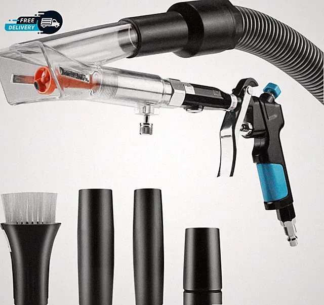 2IN1 Car Interior Detailing Air Blow Gun & Vacunm Gun with Adjustable