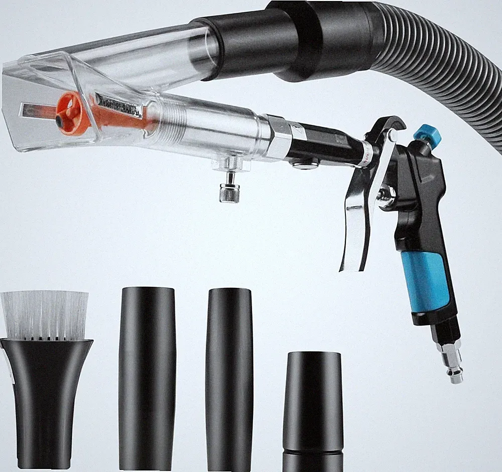 2IN1 Car Interior Detailing Air Blow Gun & Vacunm Gun with Adjustable Air Flow N