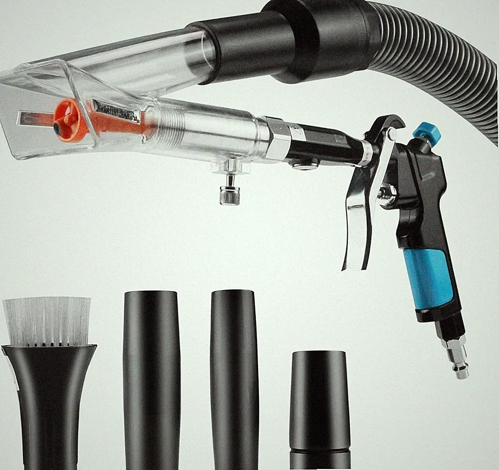 2IN1 Car Interior Detailing Air Blow Gun & Vacunm Gun with Adjustable Air Flow N