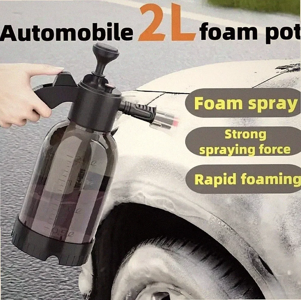 2L Car Cleaning Wash Foam Lance Cannon Hand Pump Foam Sprayer Gun Soap Bottle**