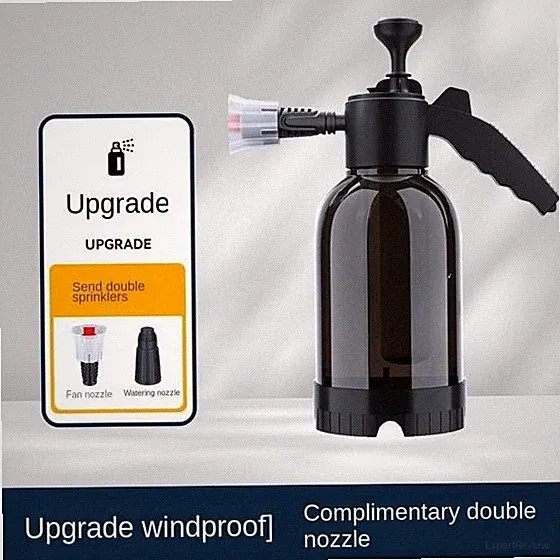 2L High Pressure Car Wash Foam Sprayer Bottle Nozzle Auto Cleaning Detailing