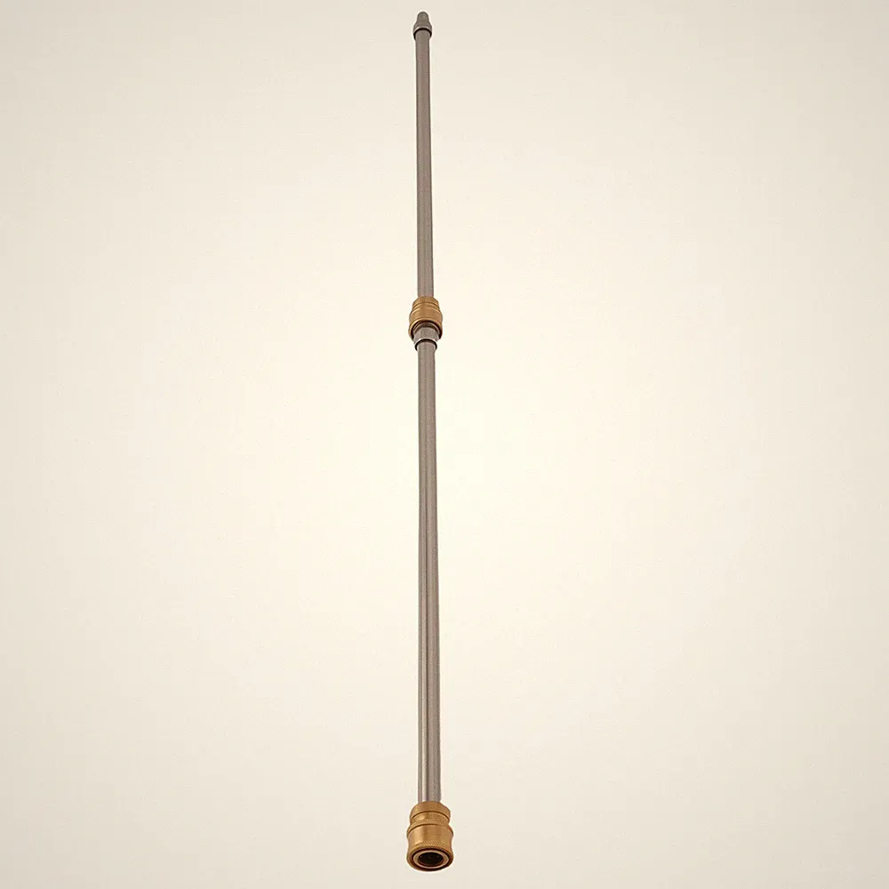 2PC Stainless Steel Extension Wand Kit QC Pressure Washer Lance 4000PSI Max