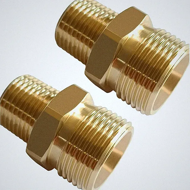2PCS Brass Pressure Washer Coupler M22-14mm Male x 3/8" NPT Male Thread 4500P...