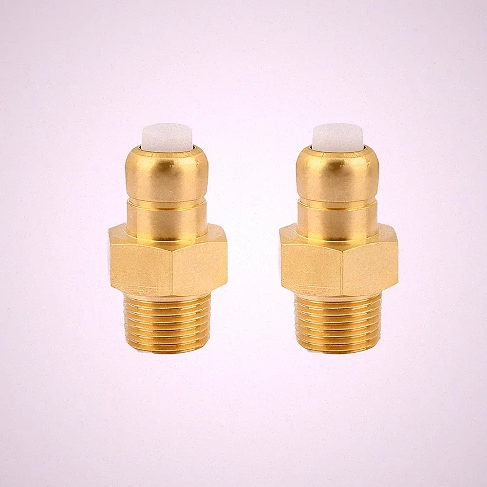 2PCS Brass Pump Thermal Relief Valve for Pressure Washer Compatibility