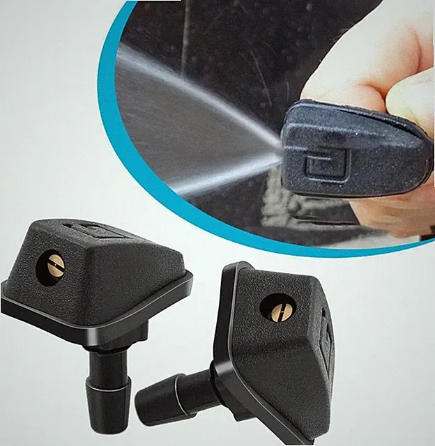 2PCS Car Windshield Spray Washer Sprayer Wiper Nozzle Jet Sprinkler Kit Replacem