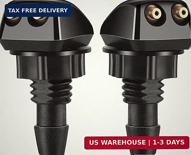 2PCS Front Windshield Washer Nozzles, Windshield Wiper Sprayer Nozzle Jet Kit, F