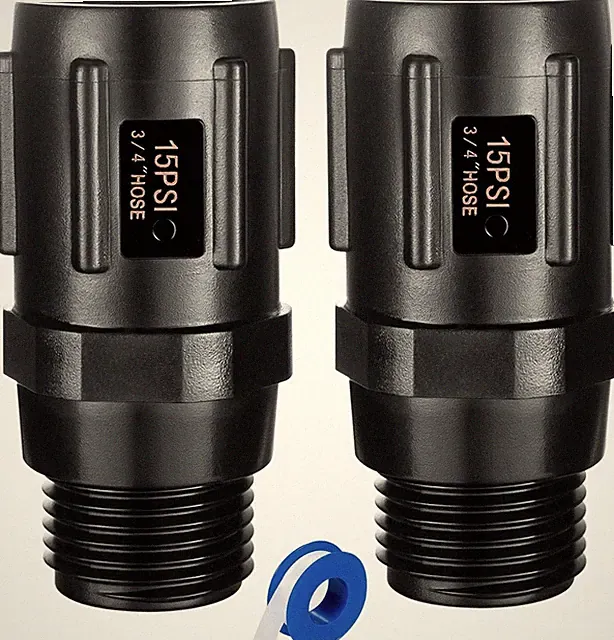 2pcs Garden Hose Pressure Regulator 15 PSI 3/4" FHT × 3/4“ MHT Pressure Reducer
