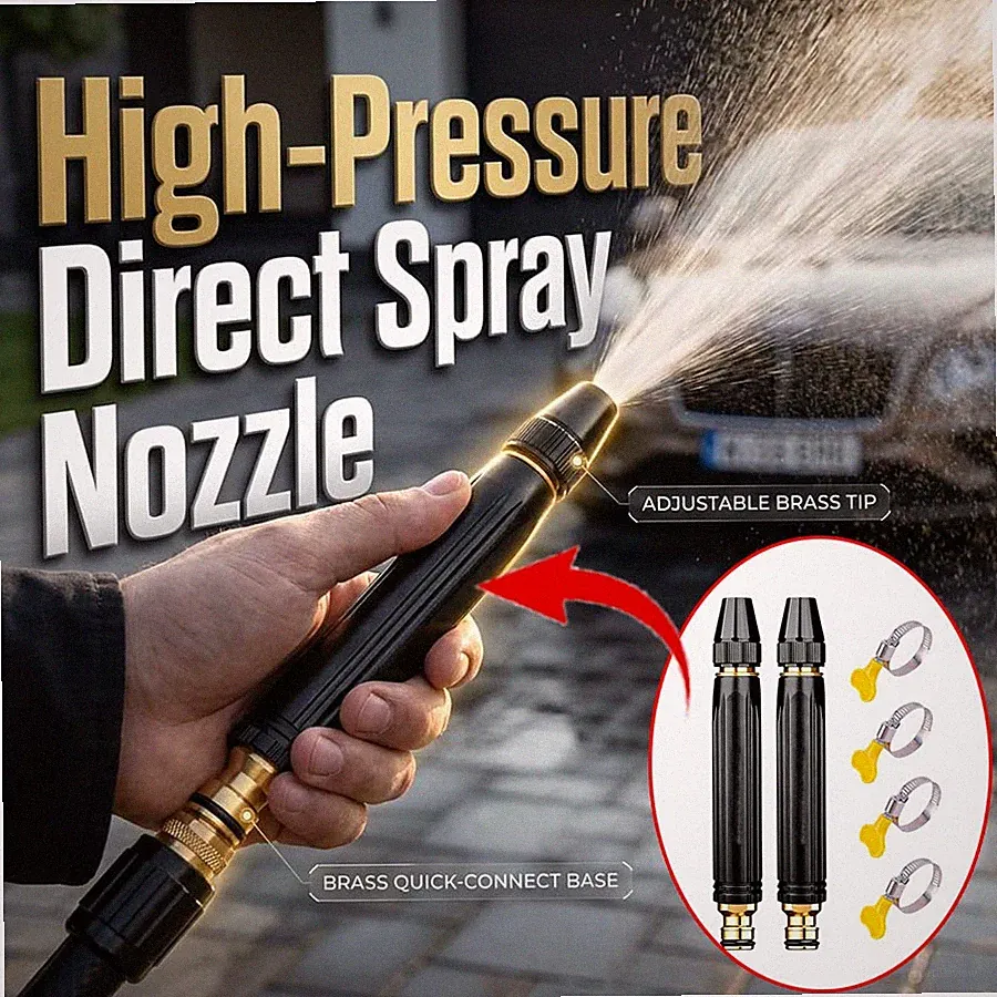 2PCS Larnto High Pressure Hose Nozzle Water Gun for Car Wash Garden Booster ~US