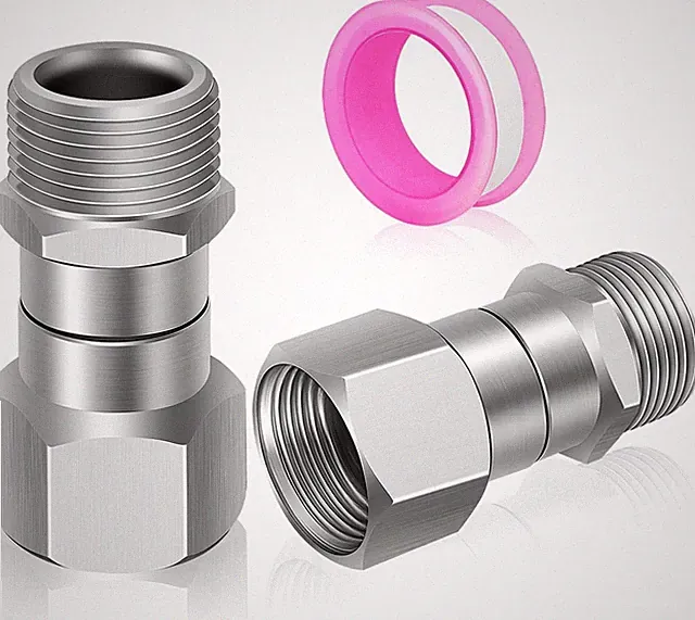 2Pcs M22-14mm Pressure Washer Swivel Fitting, Anti Twist M22 Male to Female Conn