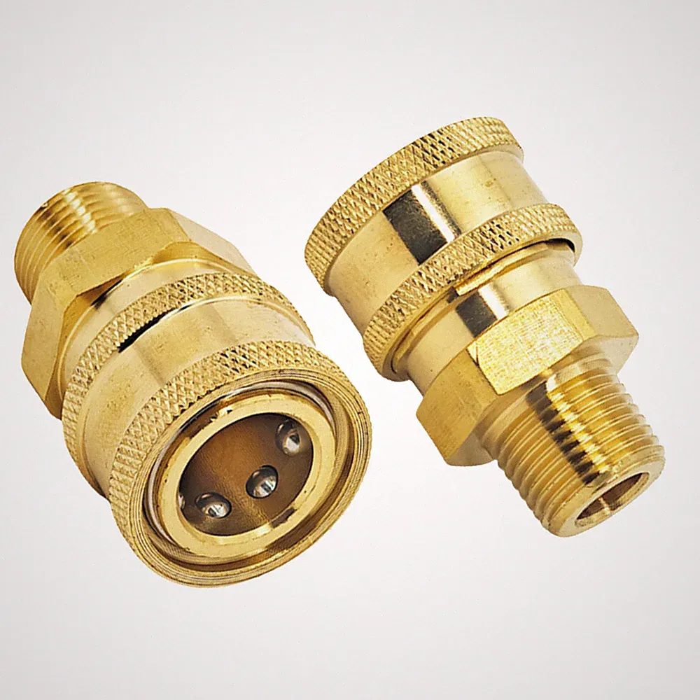 2PCS Pressure Washer 3/8" Quick Coupler Disconnect Socket 3/8" Male NPT New