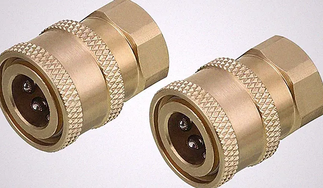 2PCS Pressure Washer Coupler Brass Fittings Quick Connect for High Pressure Use