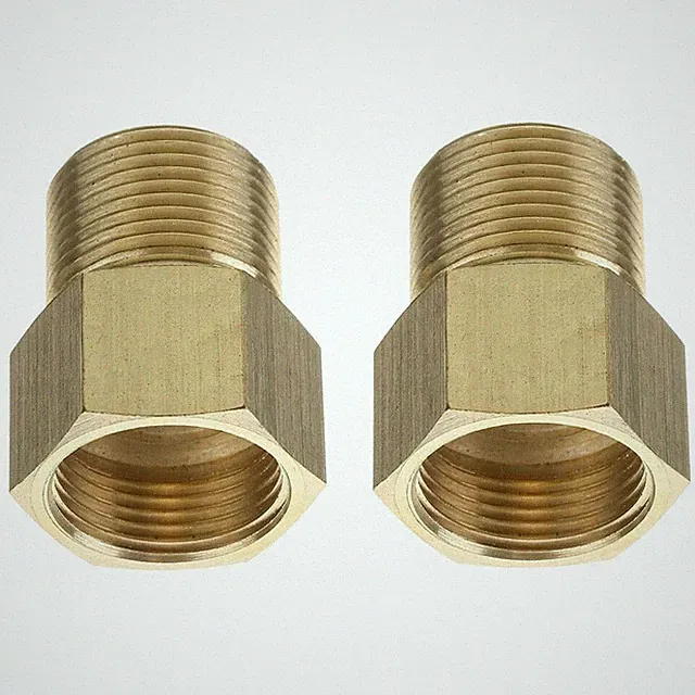 2PCS Pressure Washer Metric M22 15mm Male Thread to M22 14mm Female Fitting