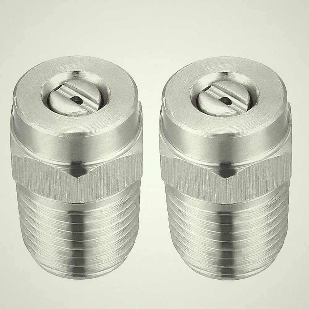 2PCS Pressure Washer Nozzle 1/4NPT Thread Spray Tip 15 Degree for Home Garden