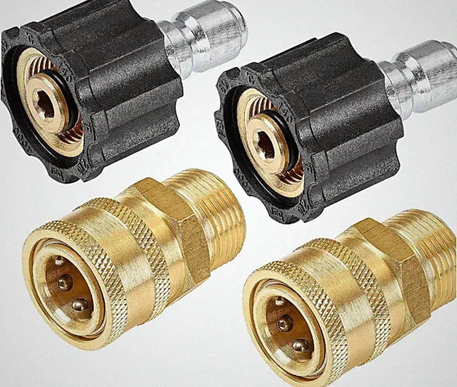 2PCS Pressure Washer Quick Connect Kit 5000 PSI for Cleaning Tasks