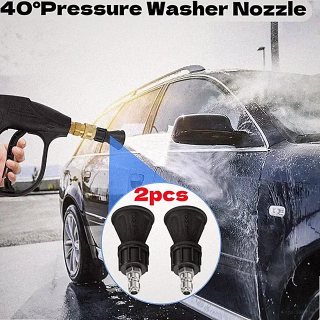 2pcs Quick High Pressure Washer Rotating Turbo Nozzle Spray Tip 4000PSI 4.0GPM