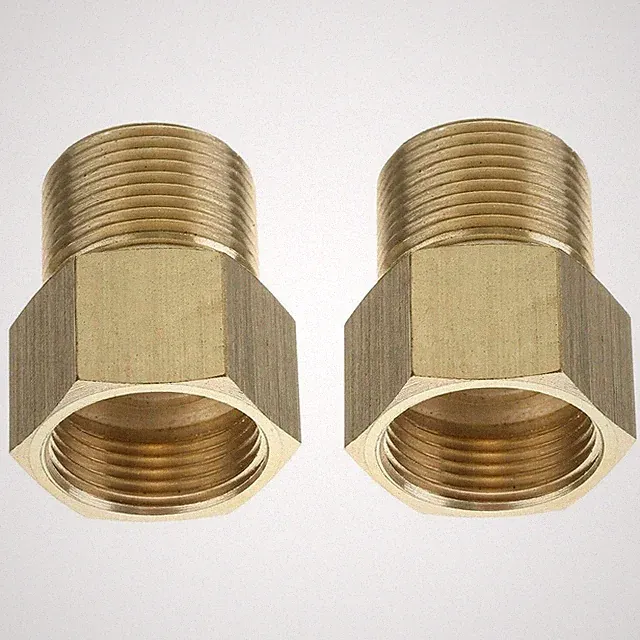 2x Pressure Washer Metric M22 15mm Male Thread to M22 14mm Female Fitting