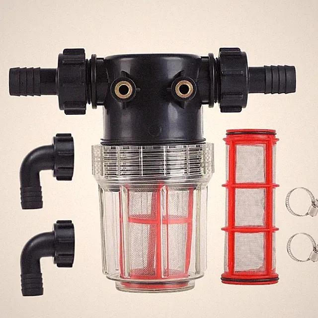 3/4'' 1/2'' Hose Barb Filter Sediment Pressure Washer 40 & 100 Mesh Screen