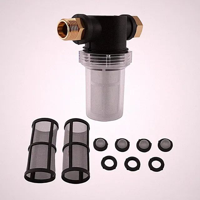 3/4 Inch Brass Inline Filter for Pressure Washer Garden Hose Water Screen