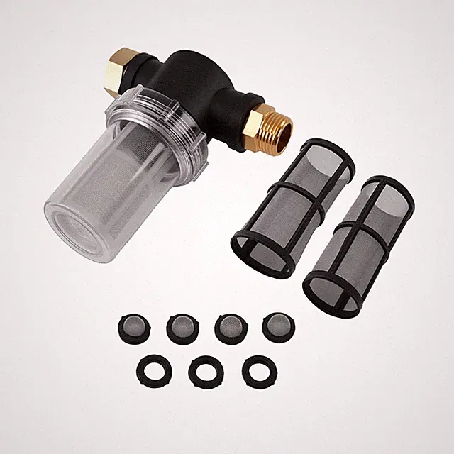 3/4" Inline Hose Filter with 100 Mesh Screen for Pressure Washer Cleaning