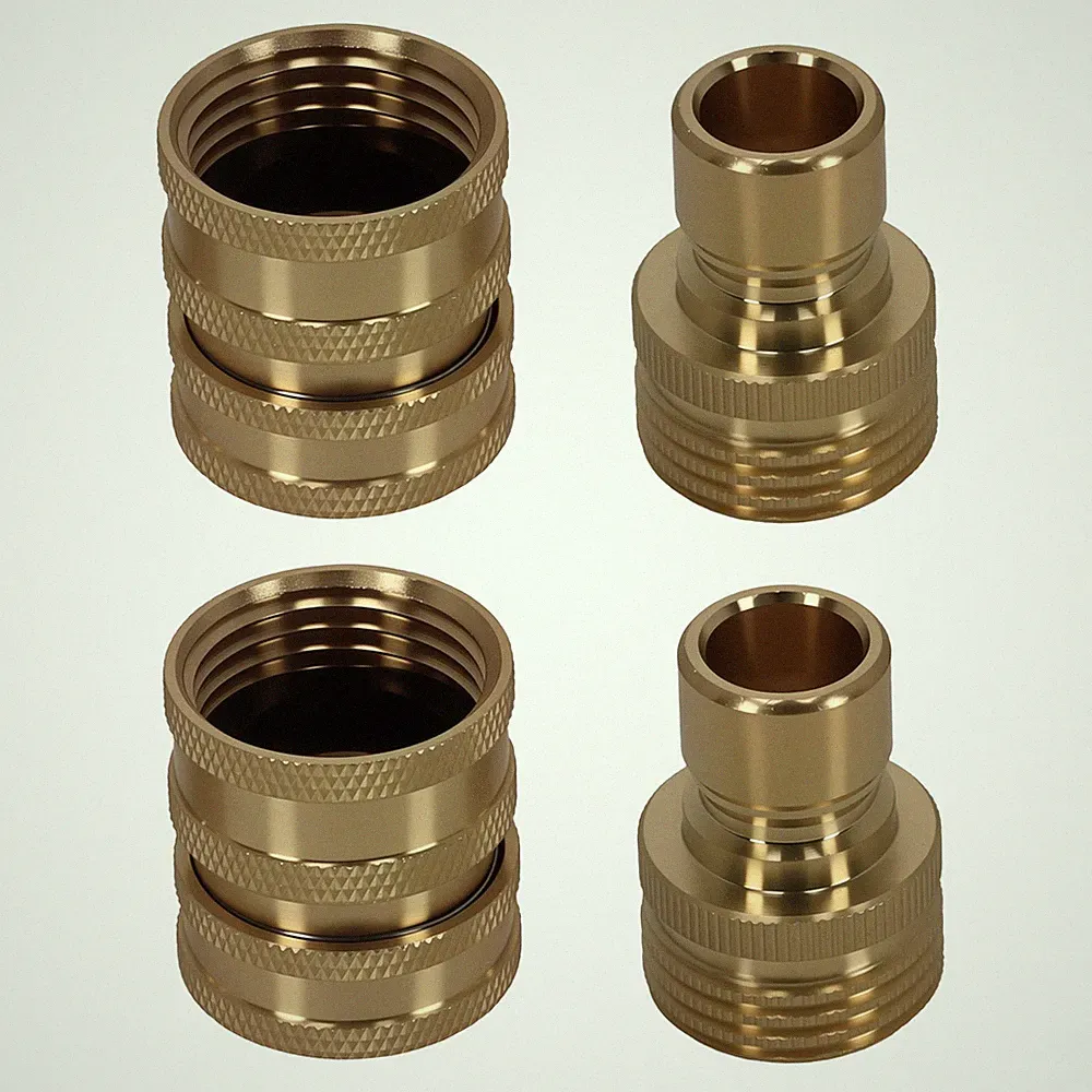 3/4" Pressure Washer Adapter Coupler Kit Brass Quick Connect for Garden Hose