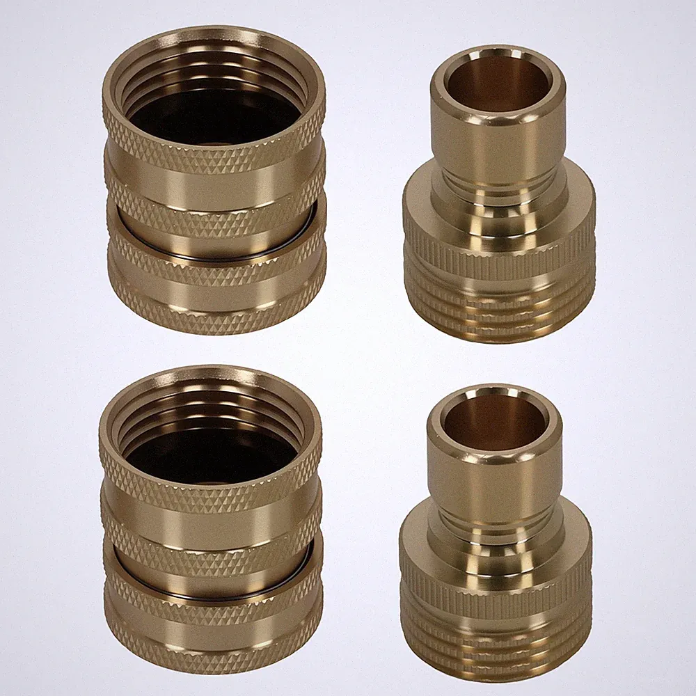 3/4" Pressure Washer Adapter Coupler Kit Brass Quick Connect for Garden Hose