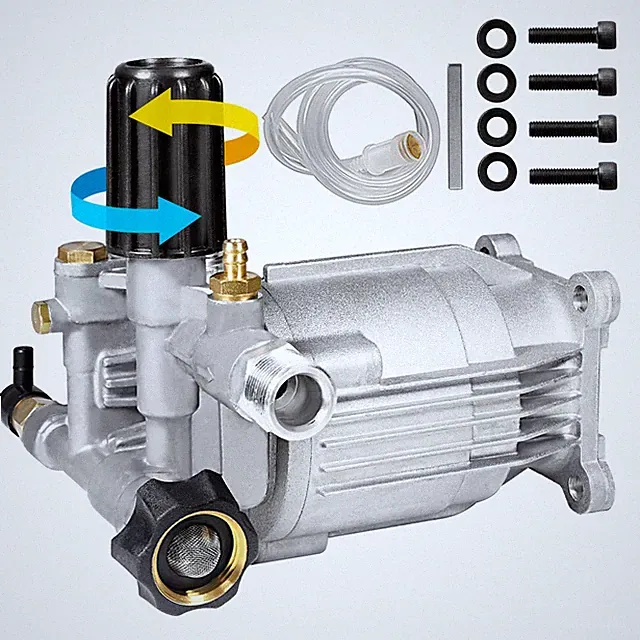 3/4" Shaft Horizontal Pressure Washer Horizontal, Sliver
