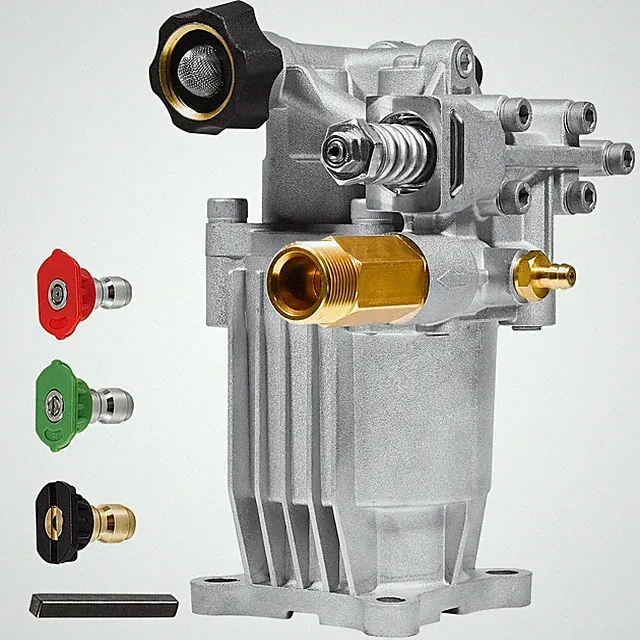 3/4" Shaft Horizontal Pressure Washer Pump, 2600-3400 PSI @ 2.5 GPM - Power W...