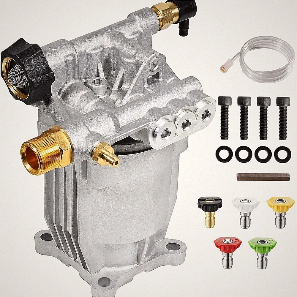 3/4" Shaft Horizontal Pressure Washer Pump 3400 PSI 2.5 GPM