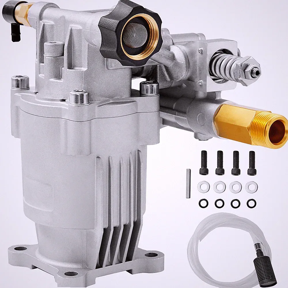 3/4 Shaft Horizontal Pressure Washer Pump 3400PSI 2.5 GPM for Outdoor Cleaning
